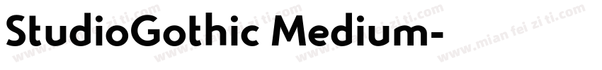 StudioGothic Medium字体转换